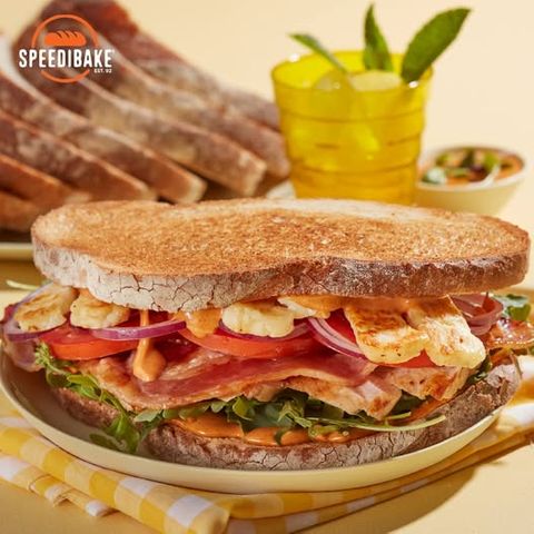 Sbake Sourdough Loaf White Sliced 4x900g