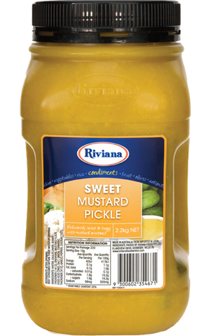 Pickles Sweet Mustard 2.2kg Jar "Riviana