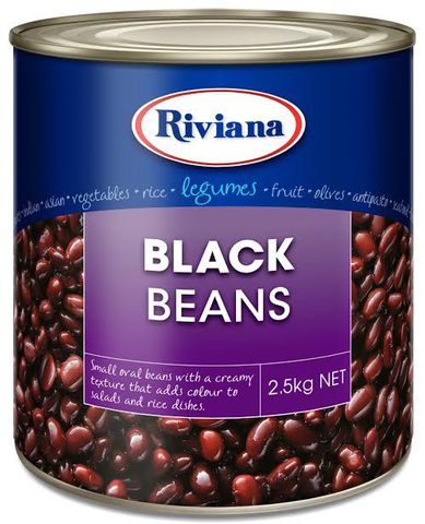 Beans Black "Riviana" A10 tin