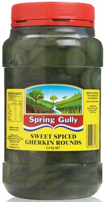 Gherkin Rounds 2.2kg Jar "Spring Gully"