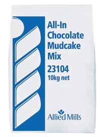 Mudcake Mix Choc All In 10kg Bag "Allied