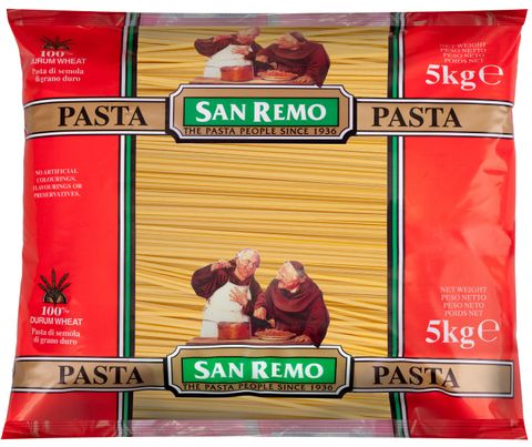 Pasta: #1 Linguine "San Remo" 5kg BAG