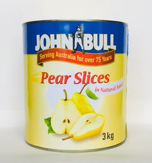 Pears Sliced A10 tin "John Bull"