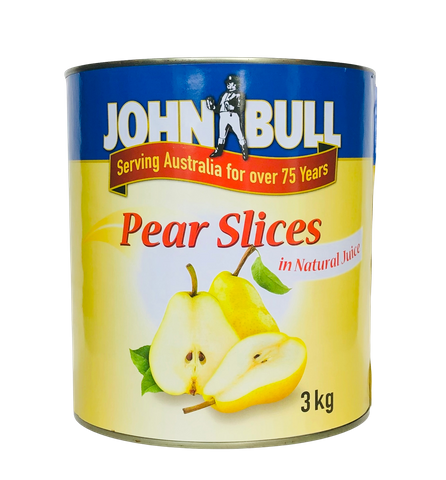 Pears Sliced A10 tin "John Bull"