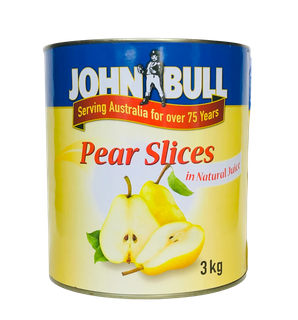 Pears Sliced A10 tin "John Bull"