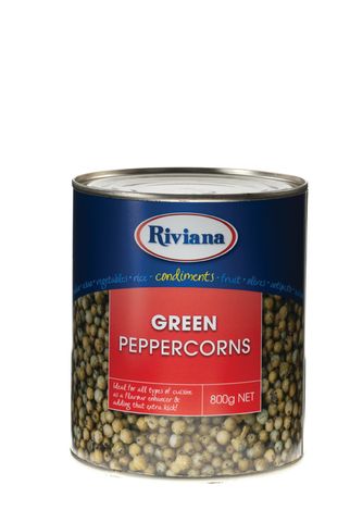 Peppercorns Green 800gm TIN "Riviana"