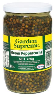 Peppercorns Green 720gm JAR "GardenSupre