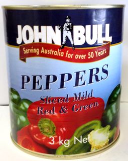 Pepper Strips Red & Green A10 TIN "JBull