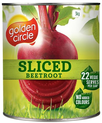 Beetroot Sliced "GoldenCircle" A10 tin