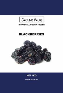 Blackberries Frozen IQF "Ground Value"