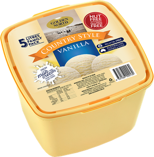 Ice Cream "GNorth" Vanilla 5Lt YELLOWTUB