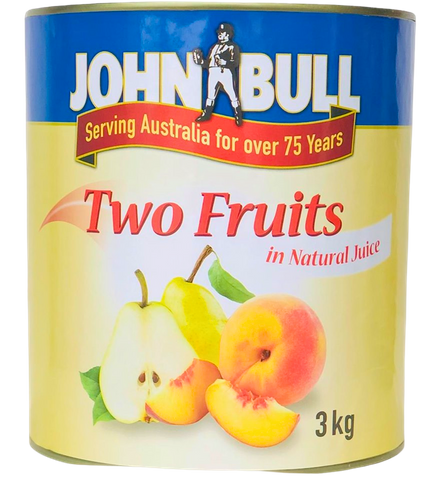 Two Fruits Nat Juice "John Bull" A10 tin