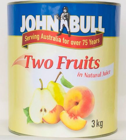 Two Fruits Nat Juice "John Bull" A10 tin