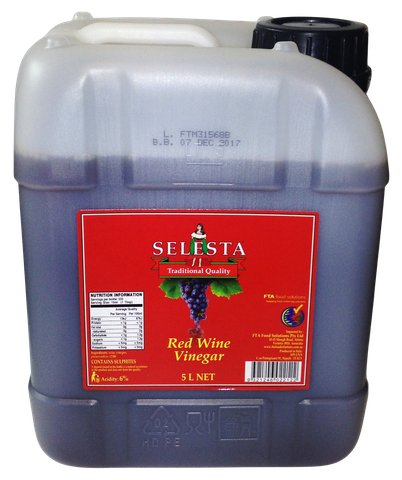 Vinegar Red Wine 5Lt "Selesta"