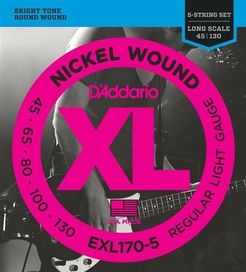 D'Addario 45-130 5 String Bass Set