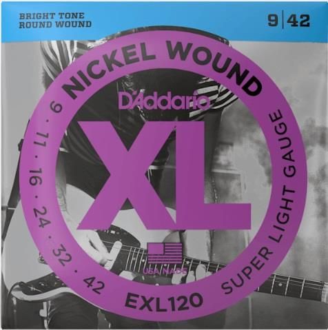 D'addario EXL120 Super Light 09-42