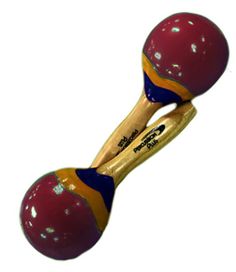 P.Plus Mini Wood Maracas  RED