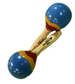 P.Plus Mini Wood Maracas  BLUE