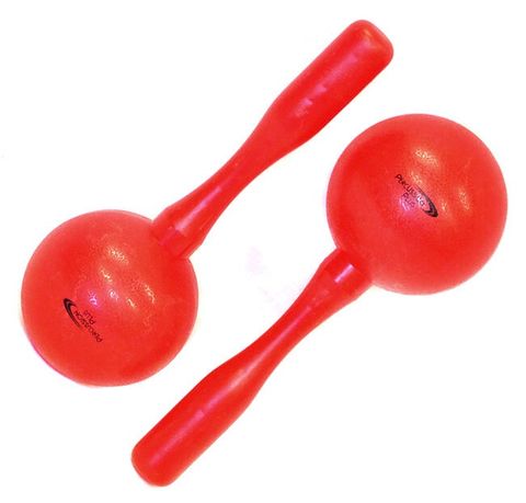 P.Plus Small Plastic Maracas RED