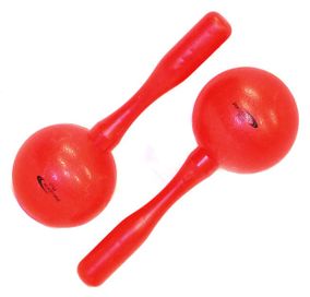P.Plus Small Plastic Maracas RED