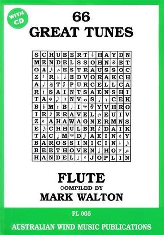 66 Great Tunes For Flute BK/CD