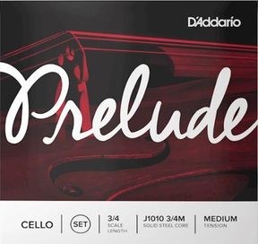 D'Addario 3/4 Prelude Cello Strings Med