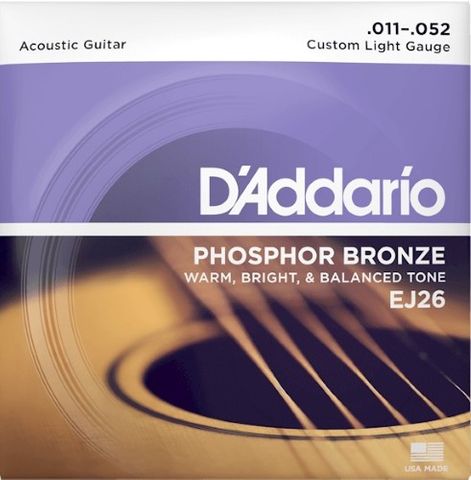 D'Addario EJ26 11-52 CustLight Strings