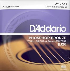 D'Addario EJ26 11-52 CustLight Strings