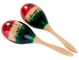 Percussion Plus Wood Maracas 24.5cm Oval