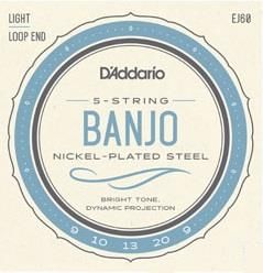 D'Addario J60 5 String Banjo Strings LT