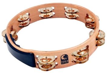 Toca 10in Acacia Tamb-Brass