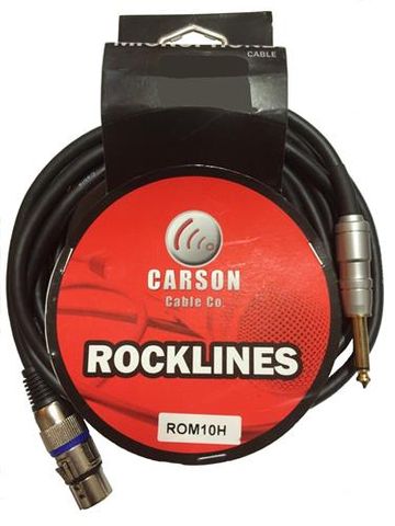 Rocklines XLR to Jack 3 Metre Mic Cable