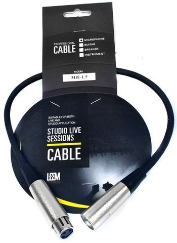 Leem 1.5ft XLRM-XLRF Lead