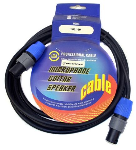 Leem 10ft Speakon-Speakon Cable