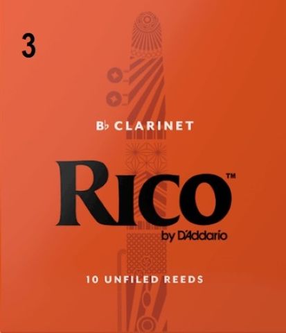 Rico 3 Clarinet Reeds