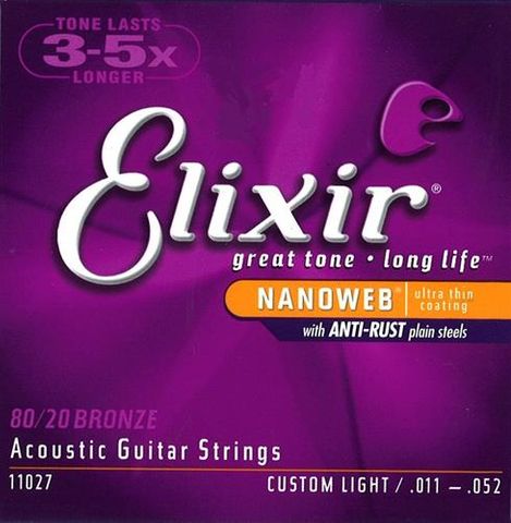 Elixir Nano 80/20 11-52 Cust Lite String