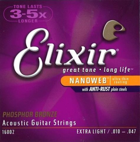 Elixir 10-47 Nano PB Extra Light Strings