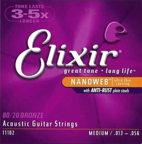 Elixir Nano 80/20 13-56 Medium Strings
