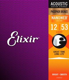 Elixir Nano PB Light 12-53 Strings
