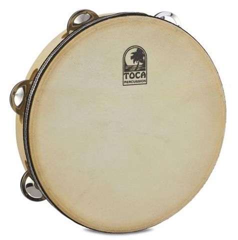 Toca 9in Single Row Tambourine w/Head