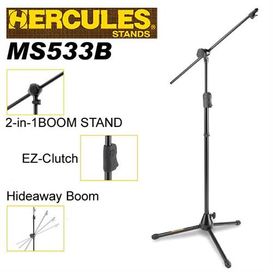 Hercules 533B EZ Clutch Mic Stand w/Boom