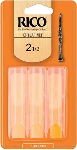 Rico 2.5 CLARINET 3 Pack Reeds