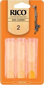 BASS CLARINET 2 Rico 3 Pack Reeds