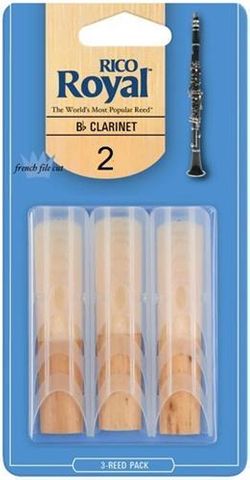 Rico Royal 2 CLARINET 3 Pack Reeds