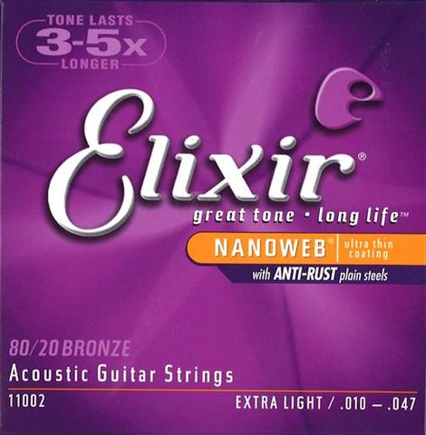 Elixir Nano 10-47 Extra Lite 80/20 Brnz