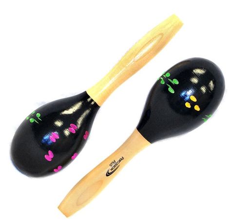 Percussion Plus Wood Maracas 21cm