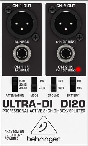 Behringer DI20 Ultra DI Box