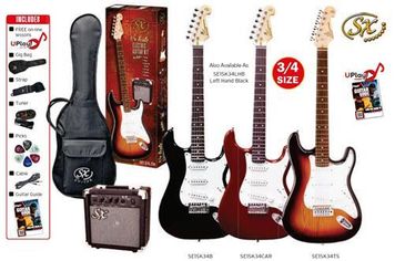 SX 3/4 RED Electric Guitar & Amp Pack