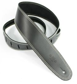 DSL Padded 2.5in Black Guitar Strap 15-3