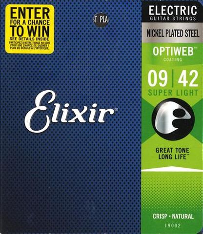 Elixir 9-42 19002 Optiweb Elect Strings